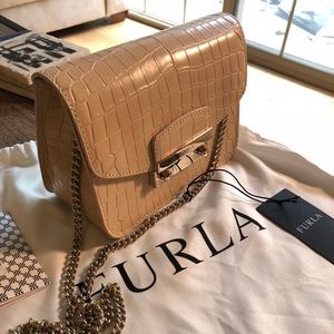 FURLA crossbody purse Beige - New With Tags